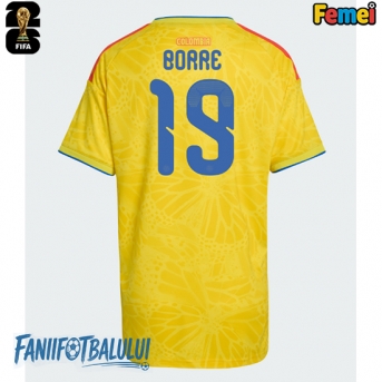 Columbia Rafael Santos Borre #19 Echipament de Fotbal Replică Mondial 2026 Femei Acasa